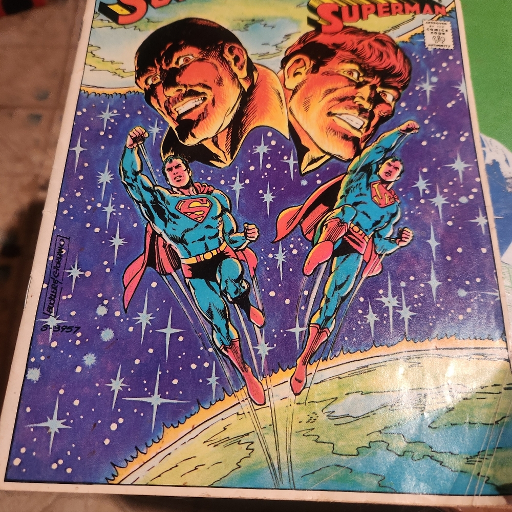 Marvel Superhero Comic Poster - Blue and Red